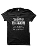Being A Programmer Is Easy Black T-Shirt Hoodie, Sweatshirt | CoreVibeTees.com