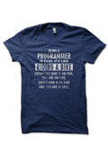 Being A Programmer Is Easy Navy Blue T-Shirt Hoodie, Sweatshirt | CoreVibeTees.com