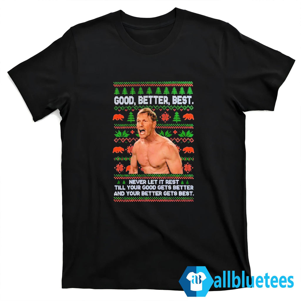 Ben Johnson Good Better Best Christmas Sweatshirt