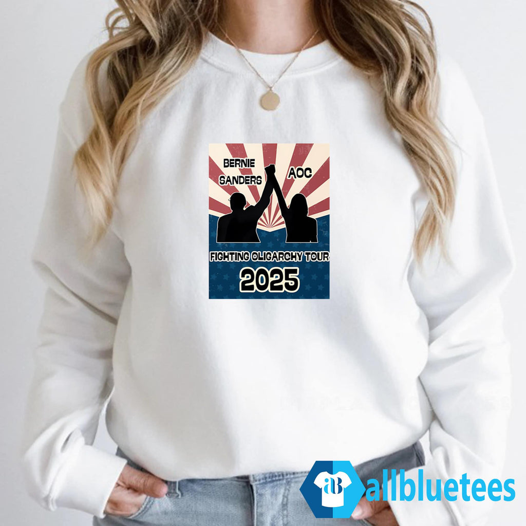 Bernie Sanders AOC Fighting Oligarchy Tour 2025 Shirt