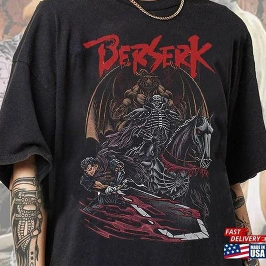 Berserk T-Shirt Japanese Anime Manga Shirt Menswear Top Sweatshirt, Hoodie, Comfort Colors