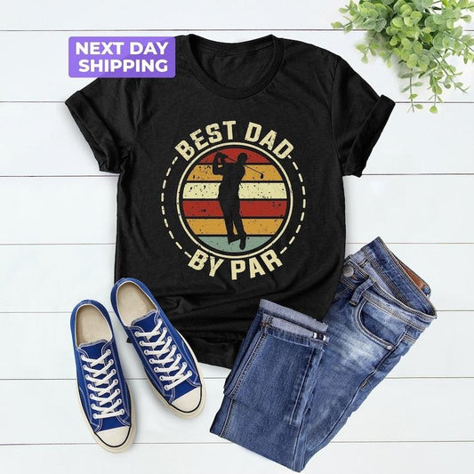 Best Papa By Par Shirt, Father's Day Gift, Golfer Dad T-Shirt, Vintage Dad Shirt, Golfing Dad Gift, Father's Day Shirt