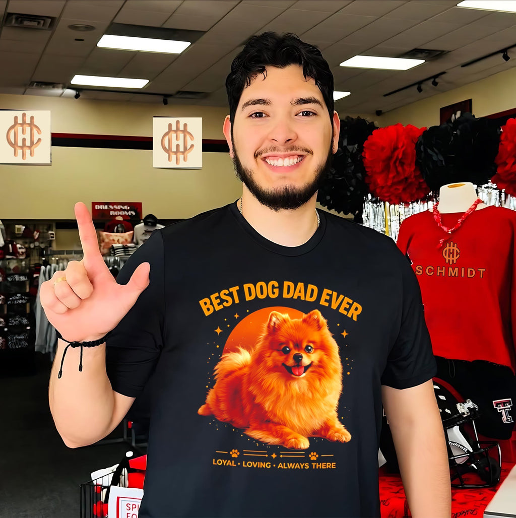 dog dad ever loyal loving always there illustrator art shirt