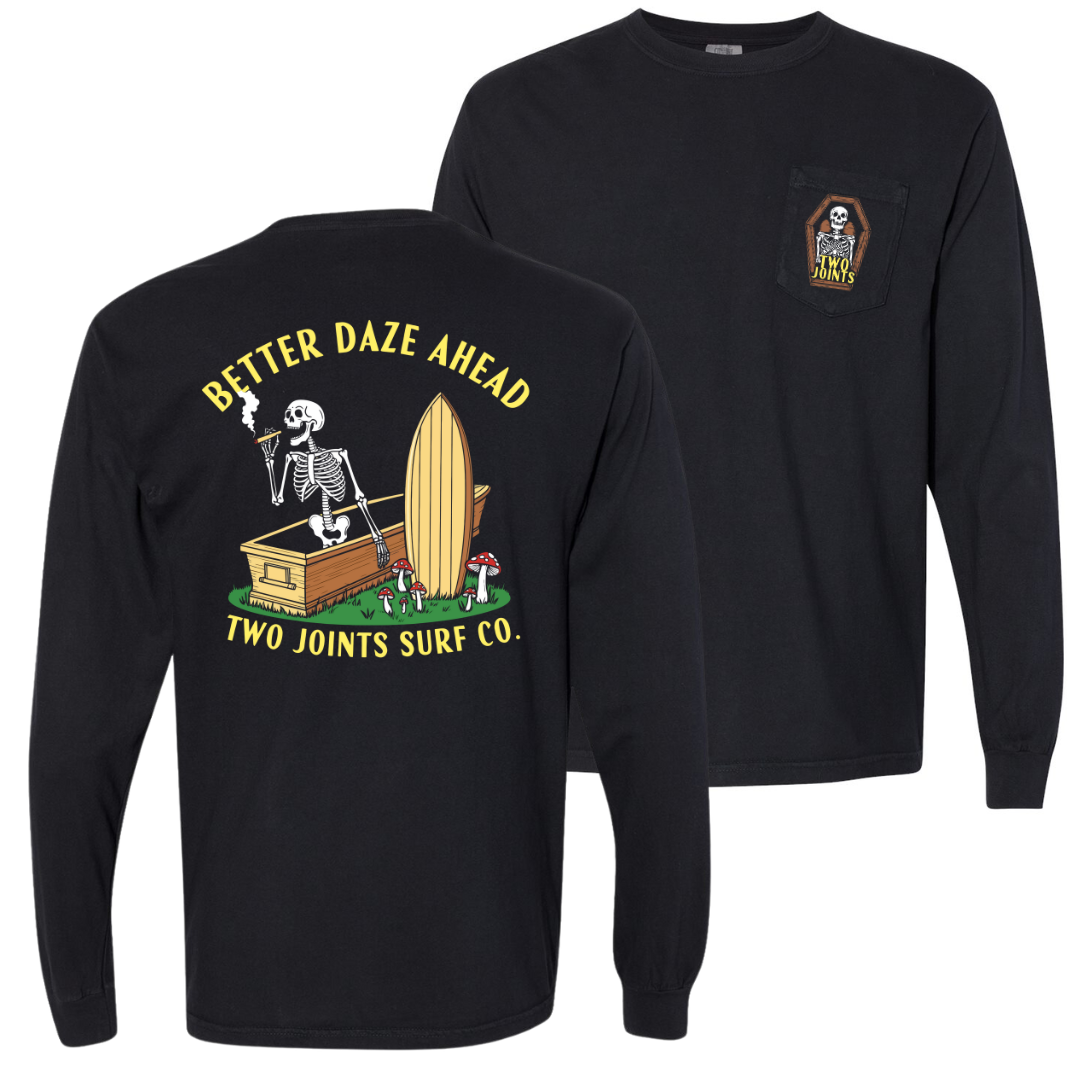 Better Daze Ahead Long Sleeve Tee Hoodie, Sweatshirt | CoreVibeTees.com