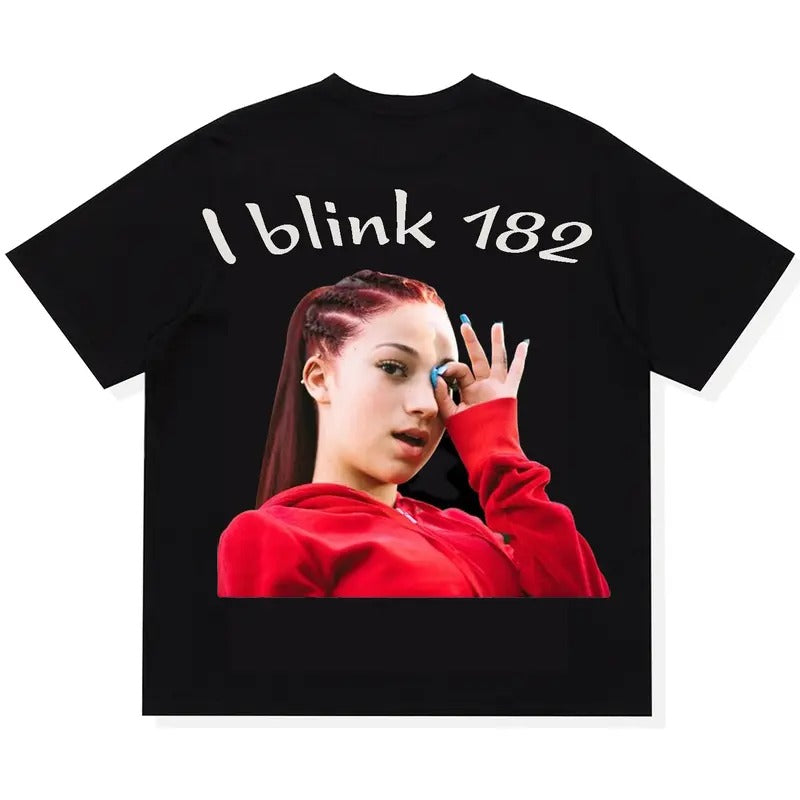Bhad Bhabie Battle Graphic Tee, Casual Unisex Street Style T-Shirt