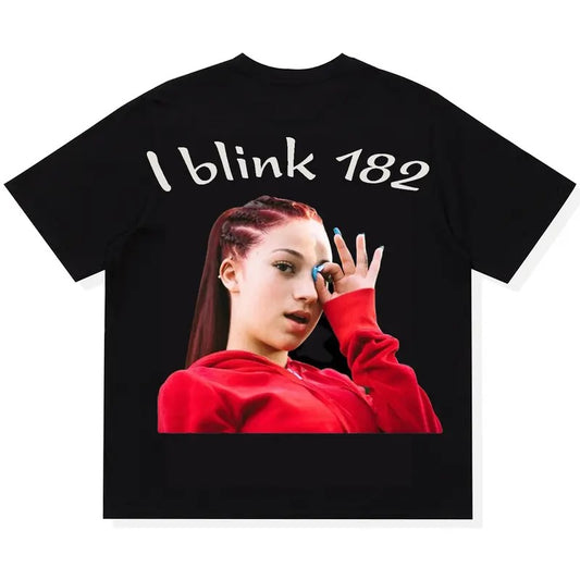Bhad Bhabie Battle Graphic Tee, Casual Unisex Street Style T-Shirt