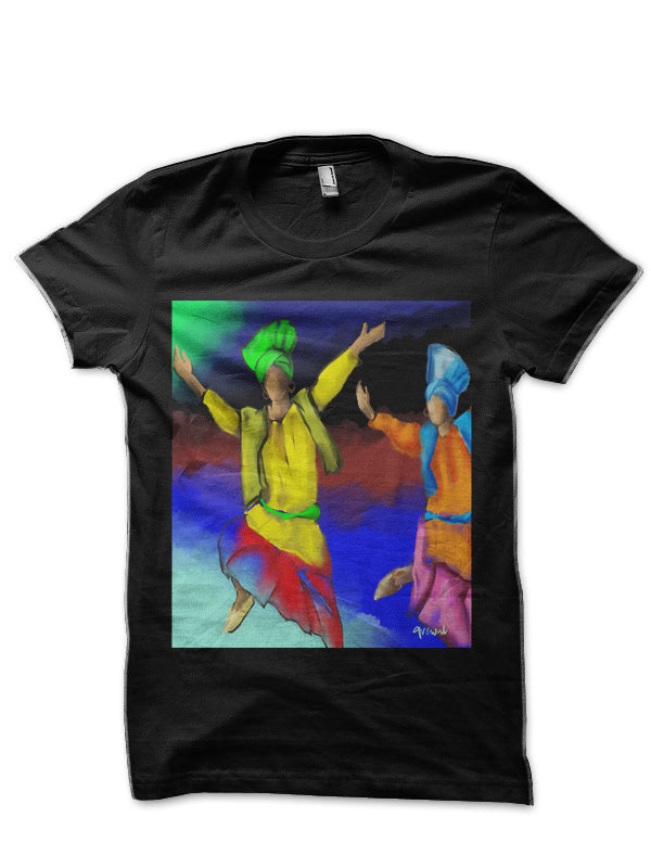 Bhangra Dancers Black T-Shirt Hoodie, Sweatshirt | CoreVibeTees.com