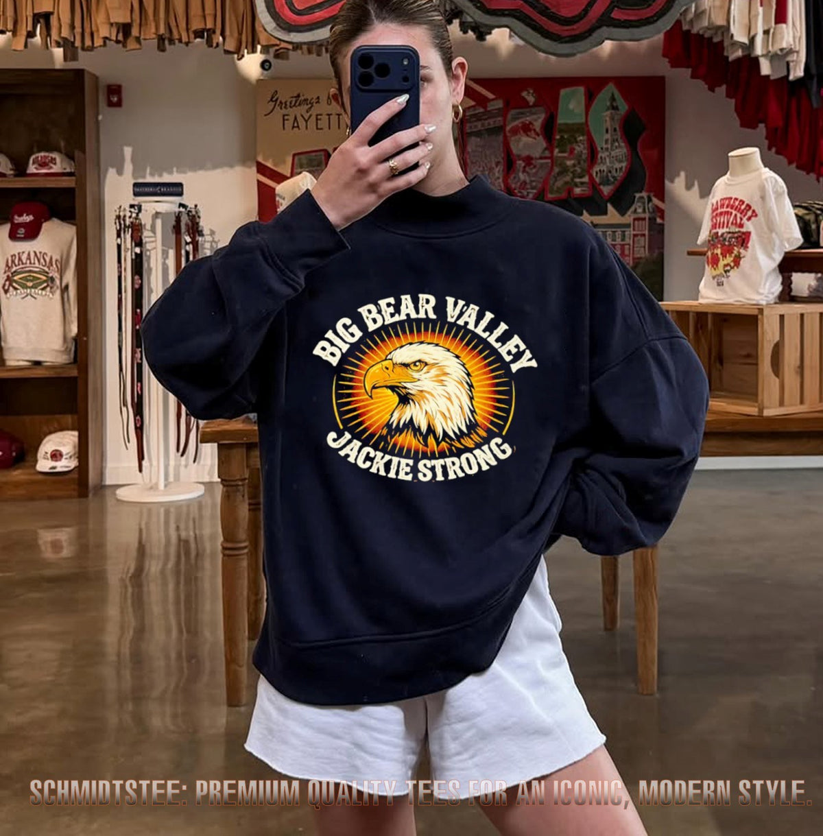 Big Bear Valley Bald Eagle Wildlife Graphic Shirt