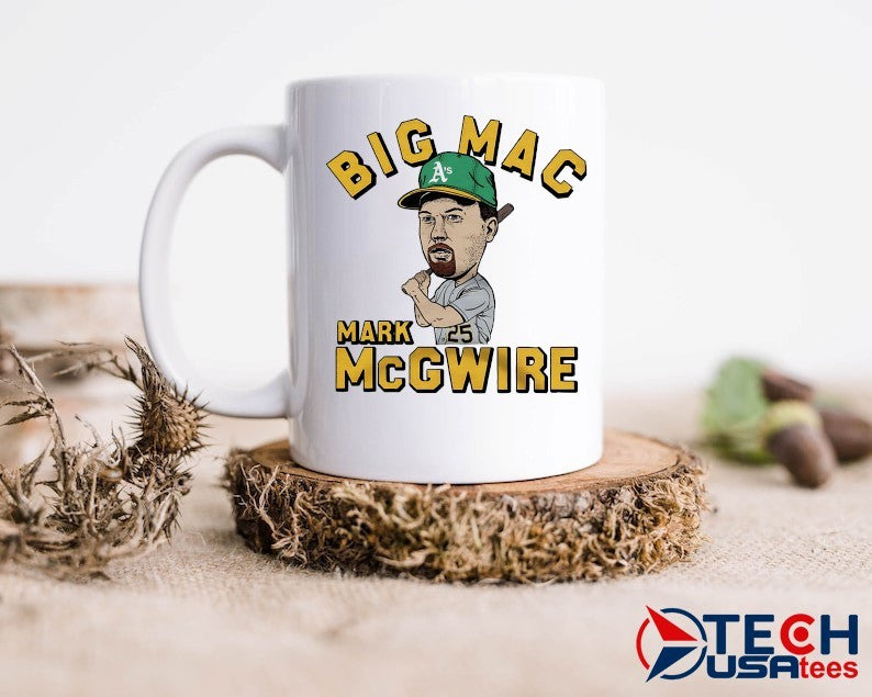 Big Mac Mark McGwire Oakland Athletics superstar caricature shirt