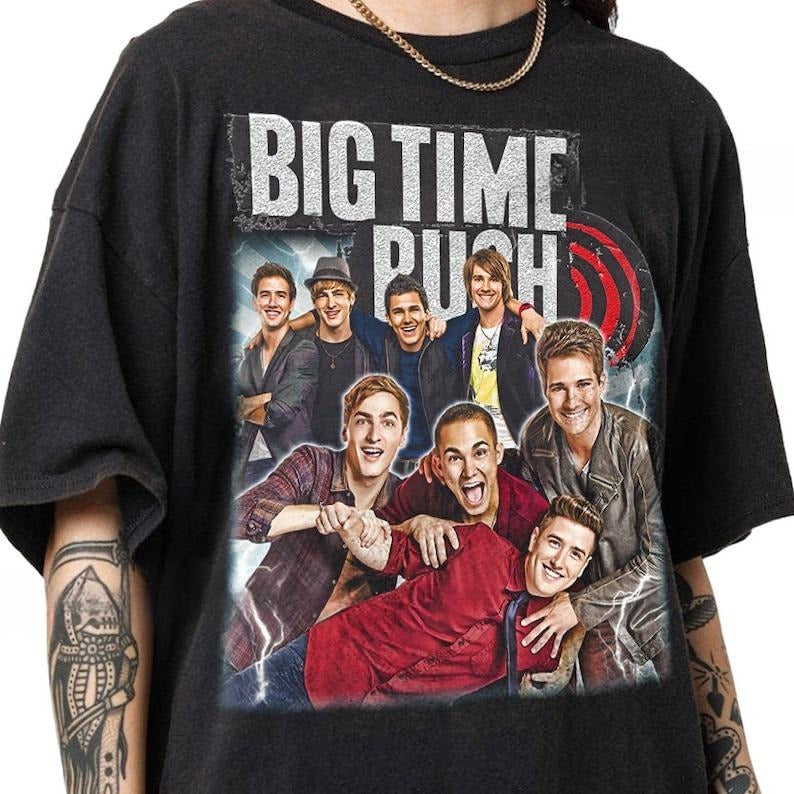Big Time Rush Tour 2025 Retro Graphic Shirt