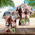 Bigfoot Alien Party Hawaiian Shirt
