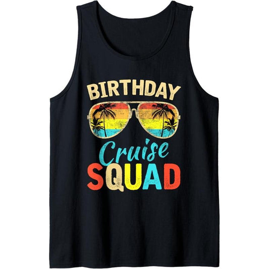 Birthday Cruise Squad Birthday Party Cruise Squad 2025 Tank Top MADE IN USA