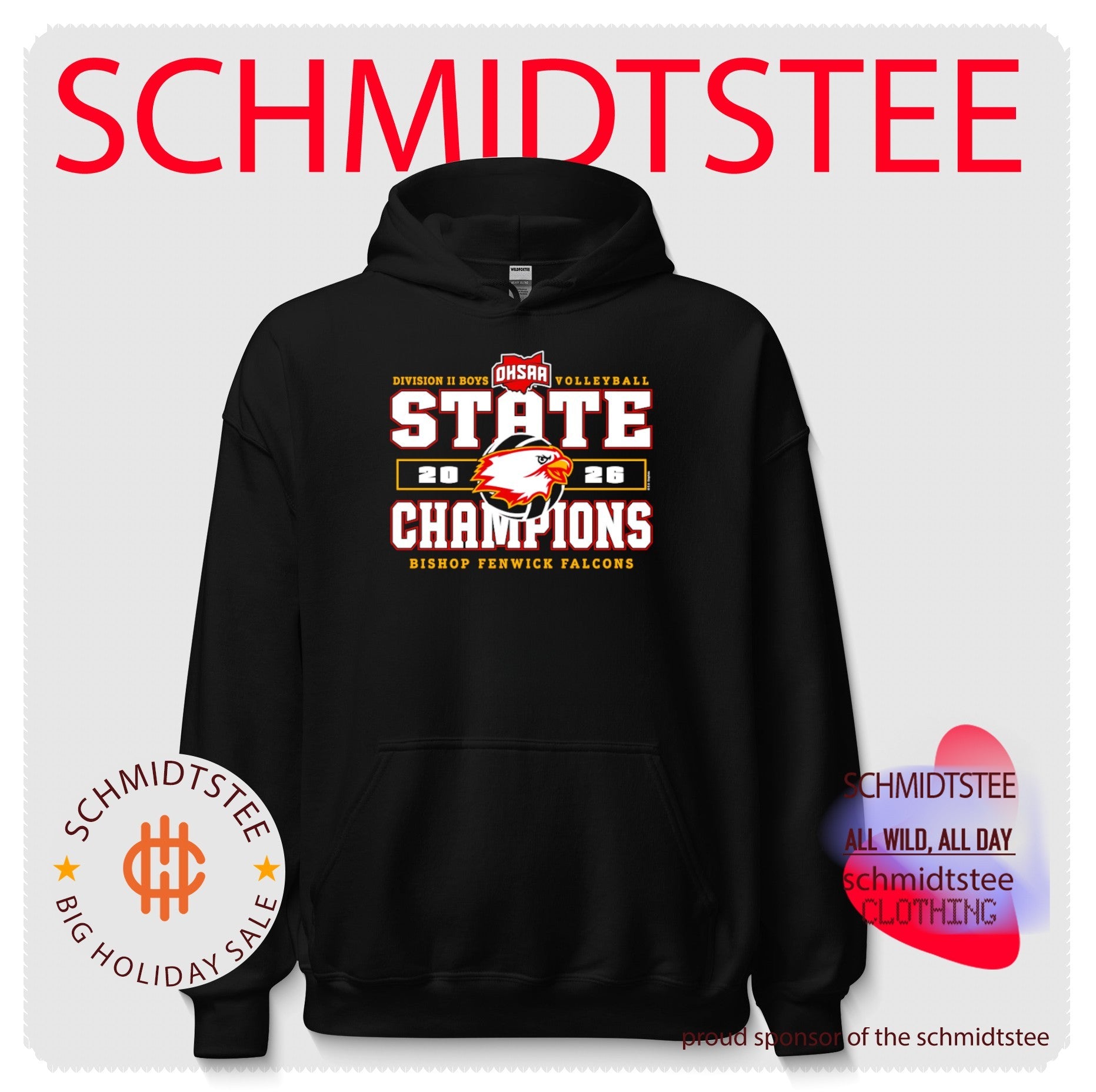 Bishop Fenwick Falcons 2026 OHSAA Boys Volleyball D2 State Champions shirt