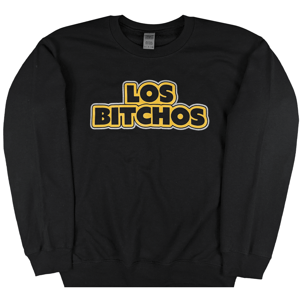 Bitchos Logo Black Sweatshirt by Olya Dyer T-Shirts, Hoodie | CoreVibeTees.com (Image 1)