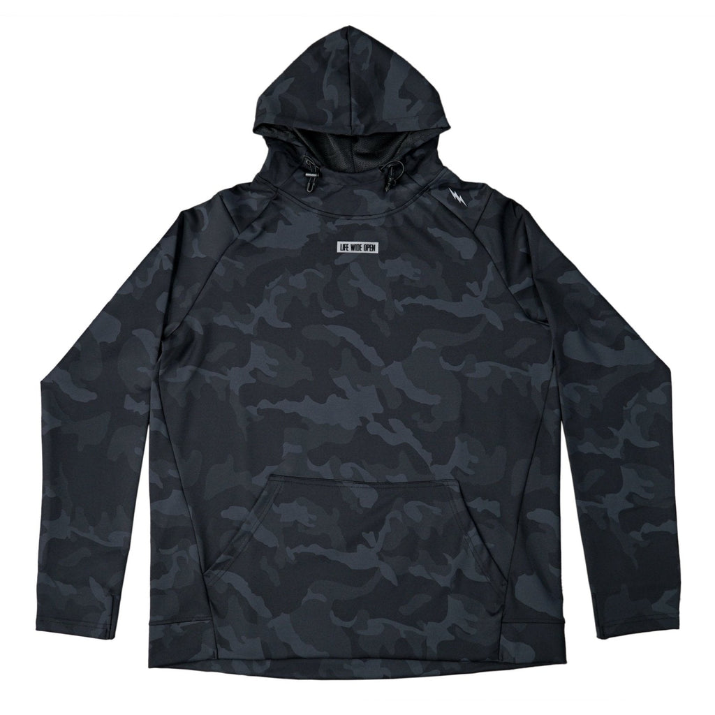 Black Camo Performance Hoodie T-Shirts, Sweatshirt | CoreVibeTees.com (Image 1)