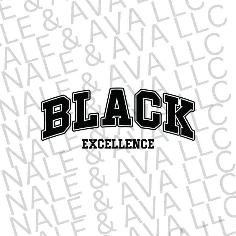 Black Excellence Screen Print Transfer