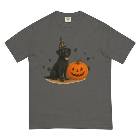 Black Lab Halloween Witchy Dogs Shirt ~ Unisex Apparel Relaxed Fit Printed In The USA Clothing Womenswear Casual Comfort Cotton Top Athletic Boho Chi