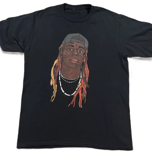 Black Little Lil Shirt Rapper R&B Pop Music Concert Tattoos Hip Hop, Daily Casual, Grahpic tees, Cotton T-Shirt, Crew Neck T-Shirt, Gift for Him, Gift for Her, Perfect for Fans, Womenswear Top