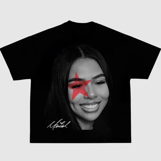 Black Mariahh Big Face Star Graphic tee