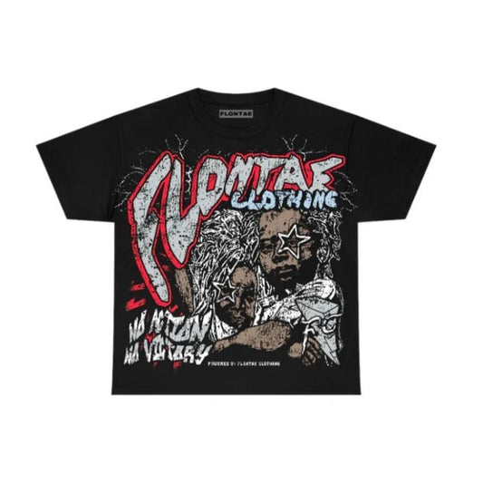 Black Metallic Reimagined 5s T-Shirt No Action Graphic Tee