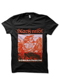 Black Midi T-Shirt Hoodie, Sweatshirt | CoreVibeTees.com