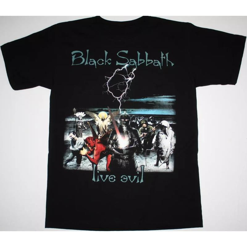 Black Sabbath - Live Evil Tour T-shirt, Unisex Cotton Tee All Size S to 5XL
