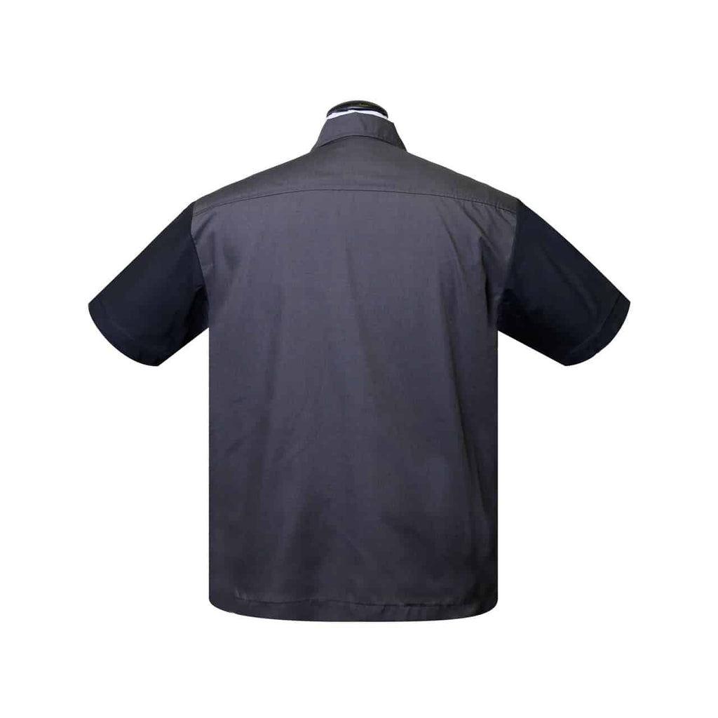 Black and Charcoal Bowling Shirt by Steady Clothing Hoodie, Sweatshirt | CoreVibeTees.com (Image 2)