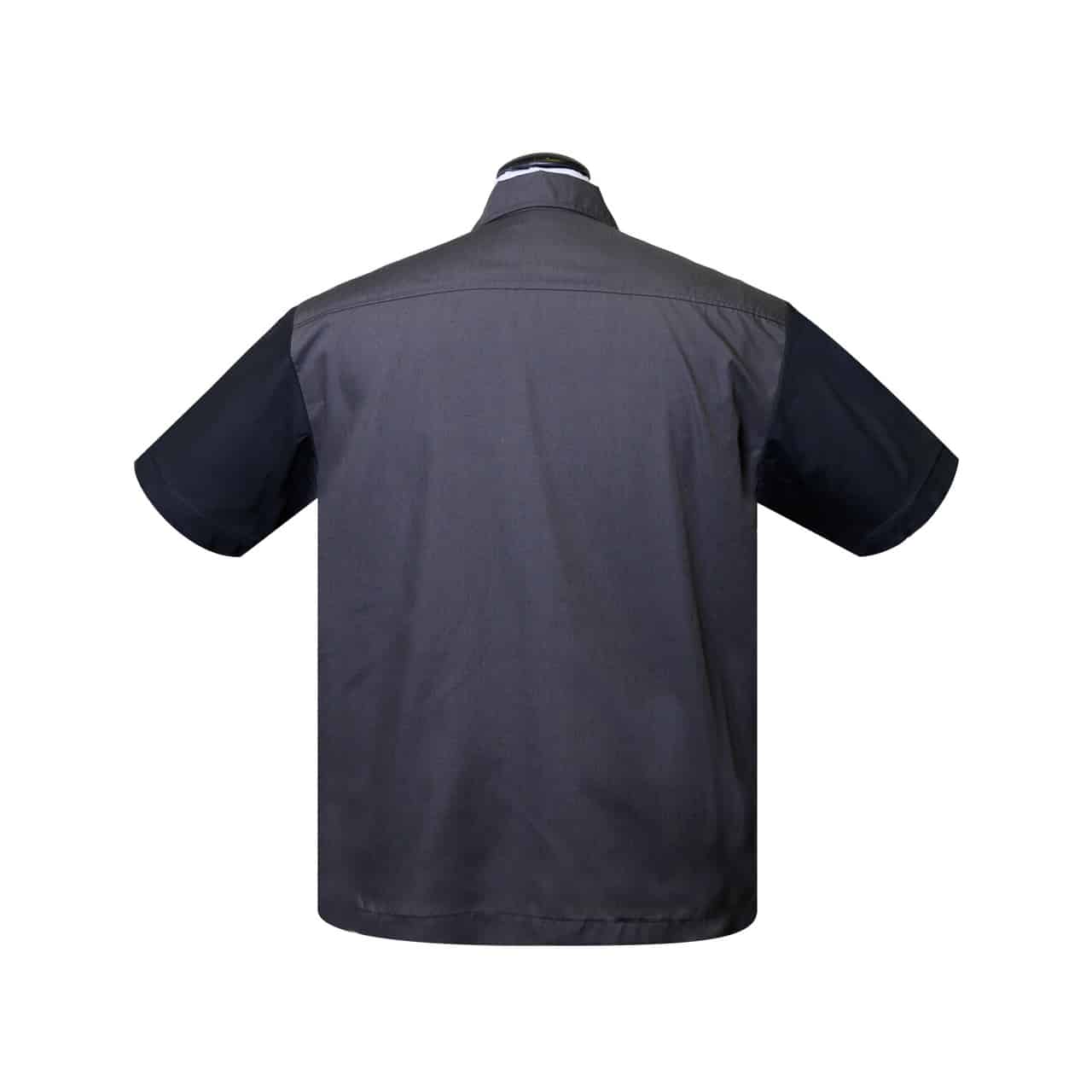 Black and Charcoal Bowling Shirt by Steady Clothing Hoodie, Sweatshirt | CoreVibeTees.com (Image 2)