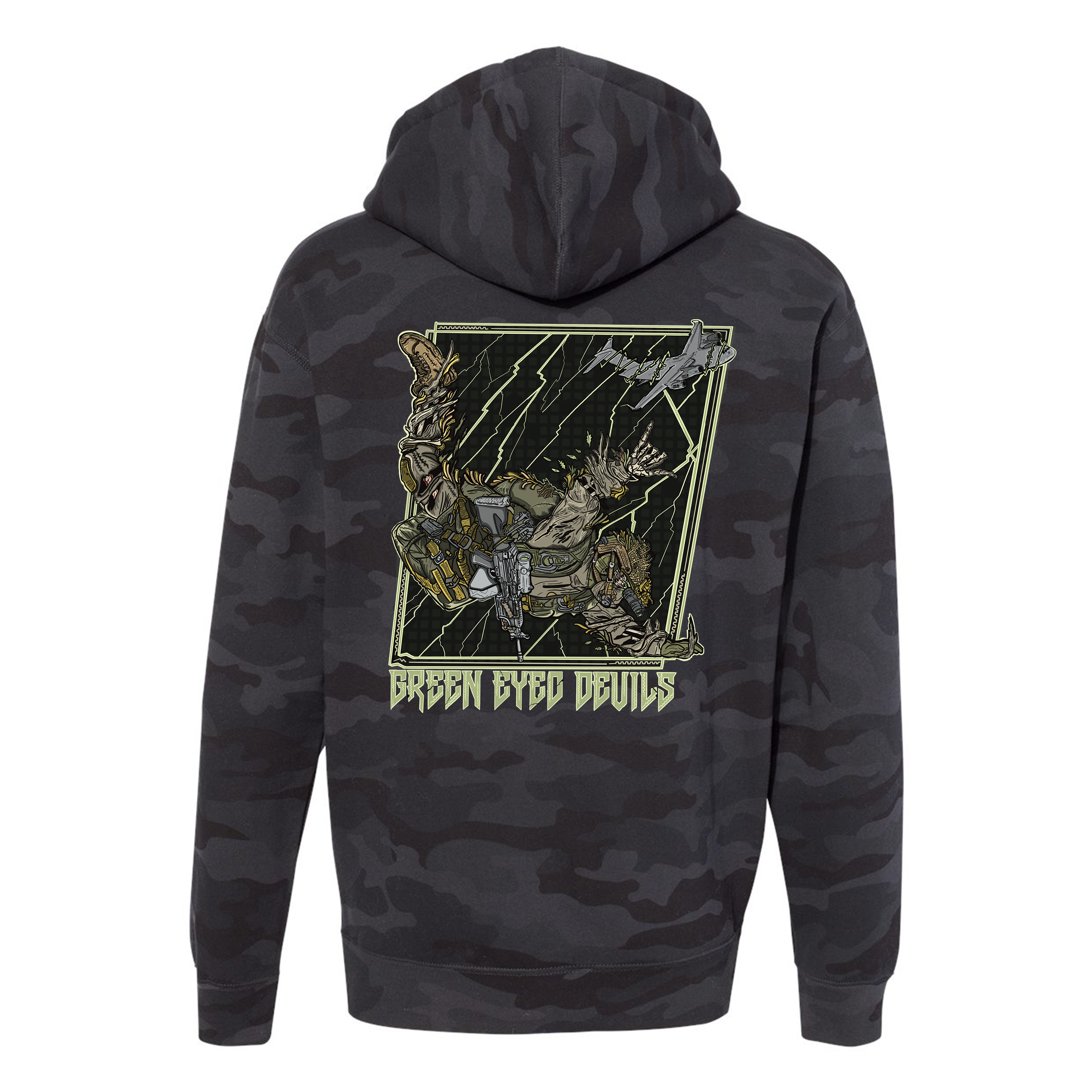 Green Eyed Devil Hoodie T-Shirts, Sweatshirt | CoreVibeTees.com (Image 1)