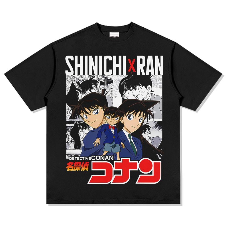 Conan Shinichi X Ran "Anime" TEE Hoodie, Sweatshirt | CoreVibeTees.com (Image 1)