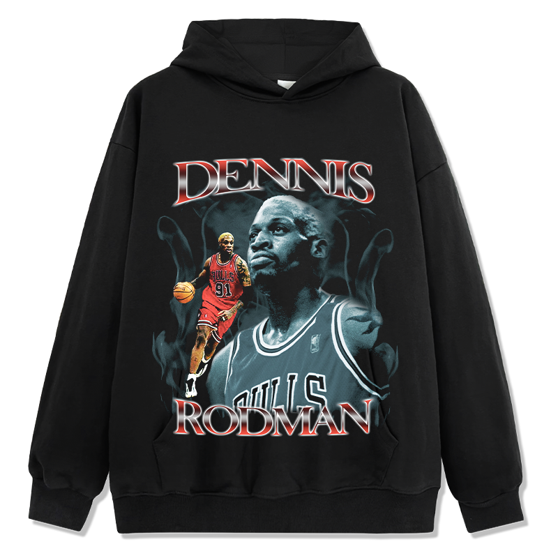 Dennis Rodman HOODIE NBA T-Shirts, Sweatshirt | CoreVibeTees.com (Image 1)