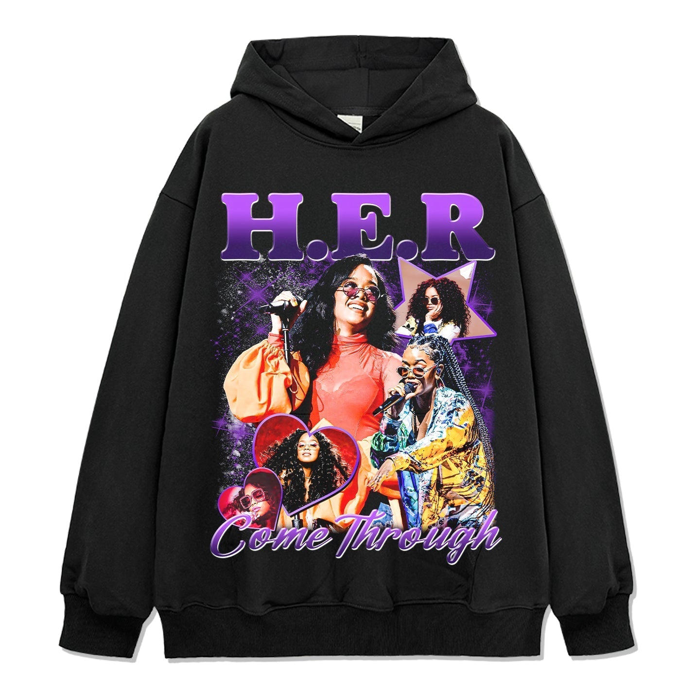 Come Through By H.e.r Hoodie T-Shirts, Sweatshirt | CoreVibeTees.com (Image 1)