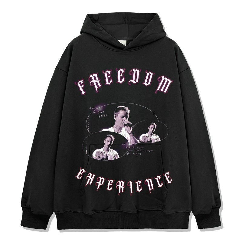 Freedom Experience By Justin Bieber Hoodie T-Shirts, Sweatshirt | CoreVibeTees.com (Image 1)