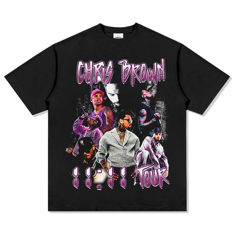 11:11 TOUR By chris brown TEE Hoodie, Sweatshirt | CoreVibeTees.com (Image 1)