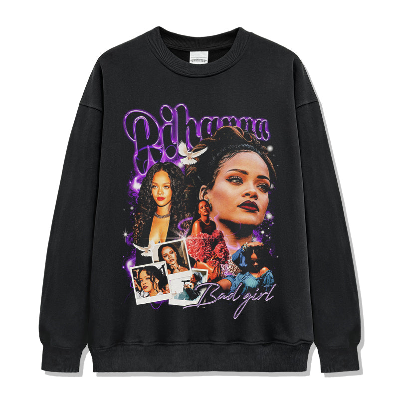 Bad Girl By Rihanna Sweatshirt Style001 T-Shirts, Hoodie | CoreVibeTees.com (Image 1)