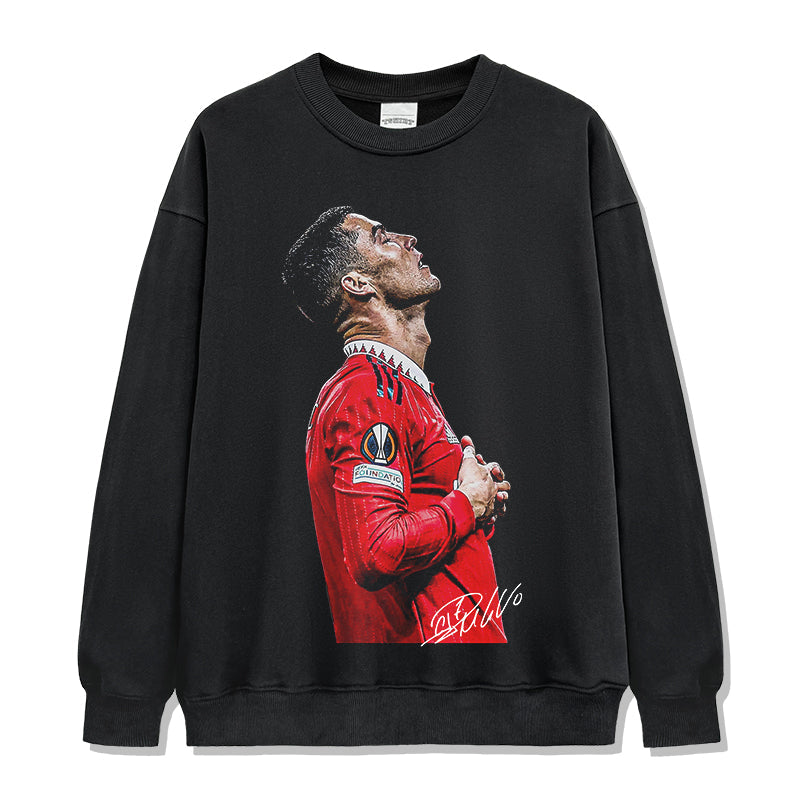 Cristiano Ronaldo "Signature"Sweatshirt T-Shirts, Hoodie | CoreVibeTees.com (Image 1)