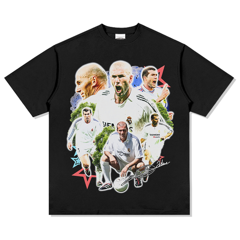 Zinedine Zidane "Signature"TEE Hoodie, Sweatshirt | CoreVibeTees.com (Image 1)