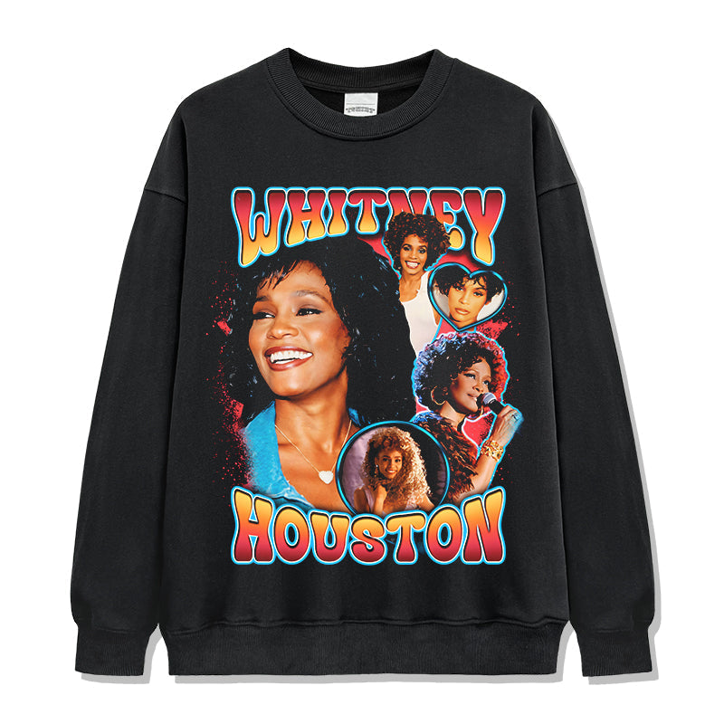 Whitney Houston Sweatshirt T-Shirts, Hoodie | CoreVibeTees.com (Image 1)