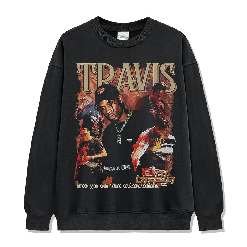 See ya on the other side By Travis Scott Sweatshirt T-Shirts, Hoodie | CoreVibeTees.com (Image 1)
