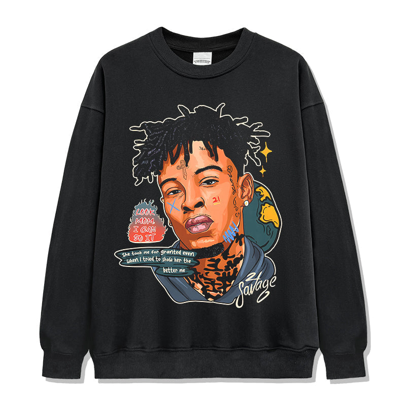 21 Savage By Comics 47 Sweatshirt T-Shirts, Hoodie | CoreVibeTees.com (Image 1)