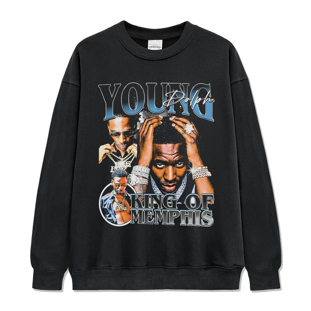 King Of Memphis By Young Dolph Sweatshirt T-Shirts, Hoodie | CoreVibeTees.com (Image 1)