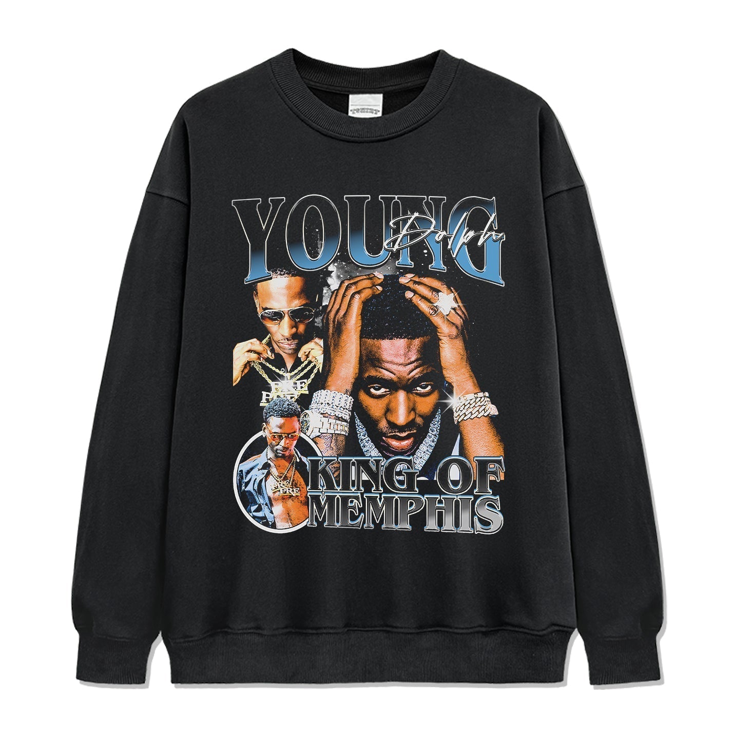 King Of Memphis By Young Dolph Sweatshirt T-Shirts, Hoodie | CoreVibeTees.com (Image 1)