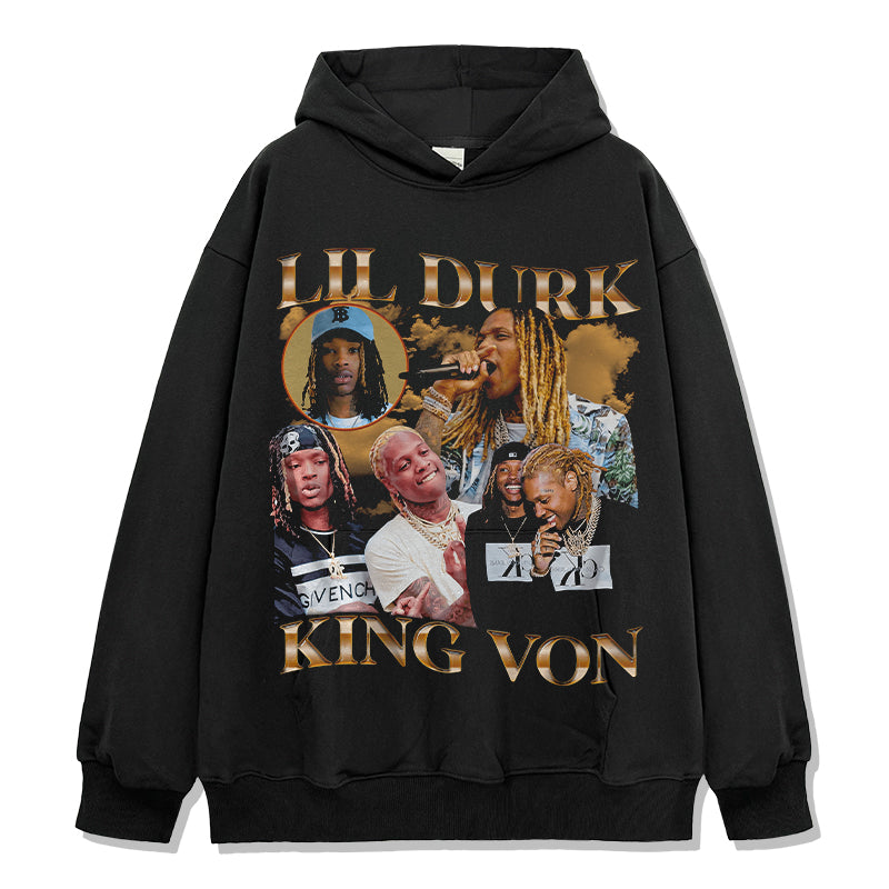 Lil Durk King Von Hoodie T-Shirts, Sweatshirt | CoreVibeTees.com (Image 1)