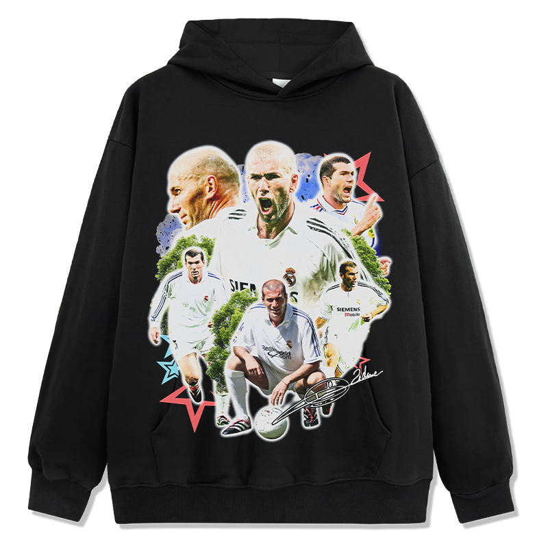 Zinedine Zidane "Signature"Hoodie T-Shirts, Sweatshirt | CoreVibeTees.com (Image 1)