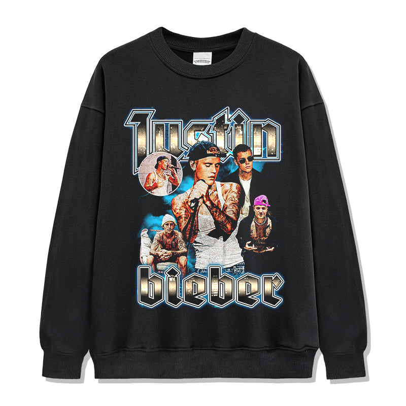 Justin Bieber Sweatshirt Style002 T-Shirts, Hoodie | CoreVibeTees.com (Image 1)