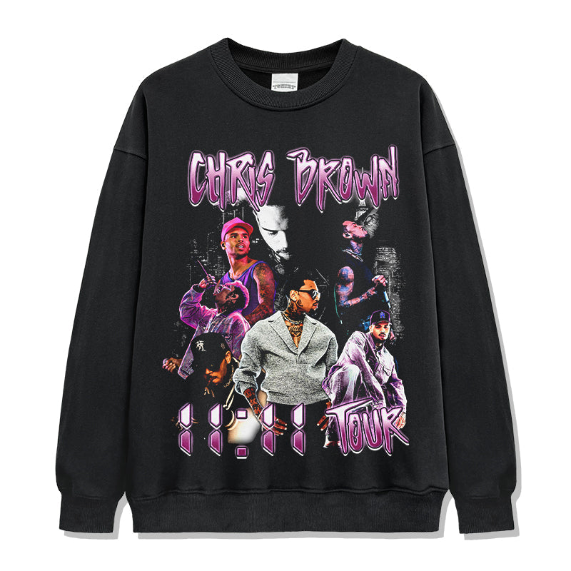 11:11 TOUR By chris brown Sweatshirt T-Shirts, Hoodie | CoreVibeTees.com (Image 1)