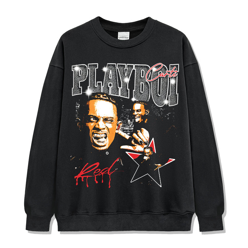 Red by Playboi Sweatshirt T-Shirts, Hoodie | CoreVibeTees.com (Image 1)
