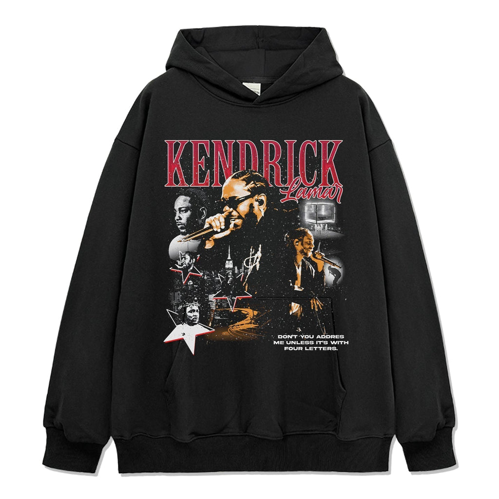 Don't You Address Me Unless It's With Four Letters By Kendrick Lamar Hoodie T-Shirts, Sweatshirt | CoreVibeTees.com (Image 1)