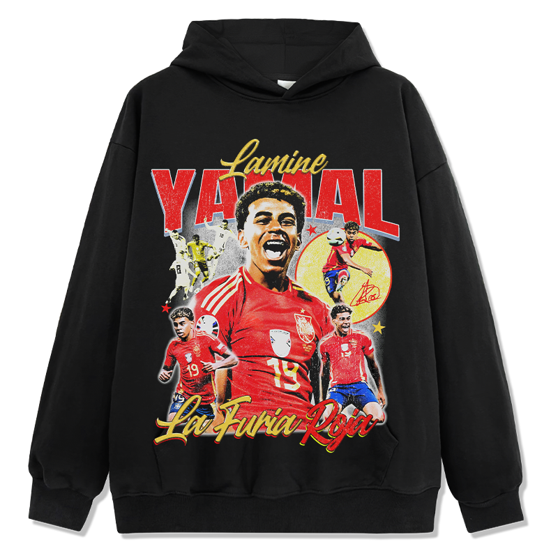 Lamine Yamal "La Furia Roja"Hoodie T-Shirts, Sweatshirt | CoreVibeTees.com (Image 1)