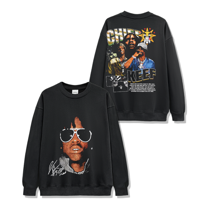 Chief Keef Signature Sweatshirt T-Shirts, Hoodie | CoreVibeTees.com (Image 1)